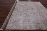 Ivory Persian Vintage White Wash Hand Knotted Wool Area Rug - 9' 8" X 12' 5" - Golden Nile