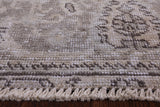 Ivory Persian Vintage White Wash Hand Knotted Wool Area Rug - 9' 5" X 12' 7" - Golden Nile