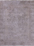 Ivory Persian Vintage White Wash Hand Knotted Wool Area Rug - 9' 9" X 12' 8" - Golden Nile