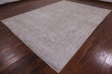 Ivory Persian Vintage White Wash Hand Knotted Wool Area Rug - 9' 1" X 12' 6" - Golden Nile