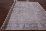 Ivory Persian Vintage White Wash Hand Knotted Wool Area Rug - 9' 7" X 12' 4" - Golden Nile