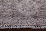Ivory Persian Vintage White Wash Hand Knotted Wool Area Rug - 9' 7" X 12' 4" - Golden Nile