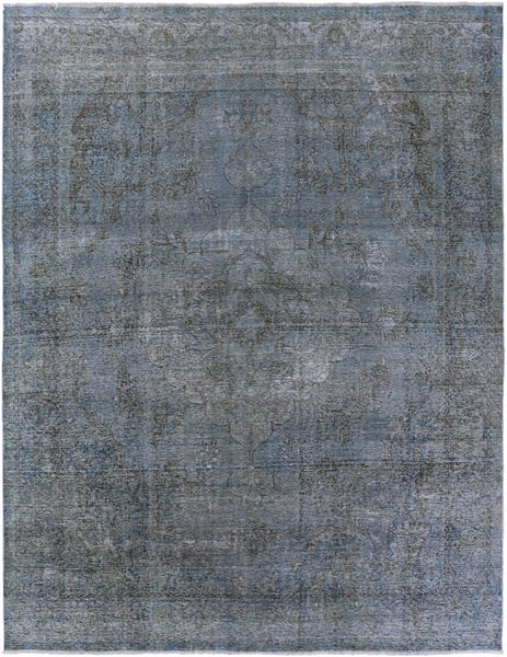 Persian Overdyed Hand Knotted Wool Area Rug - 9' 7" X 12' 6" - Golden Nile