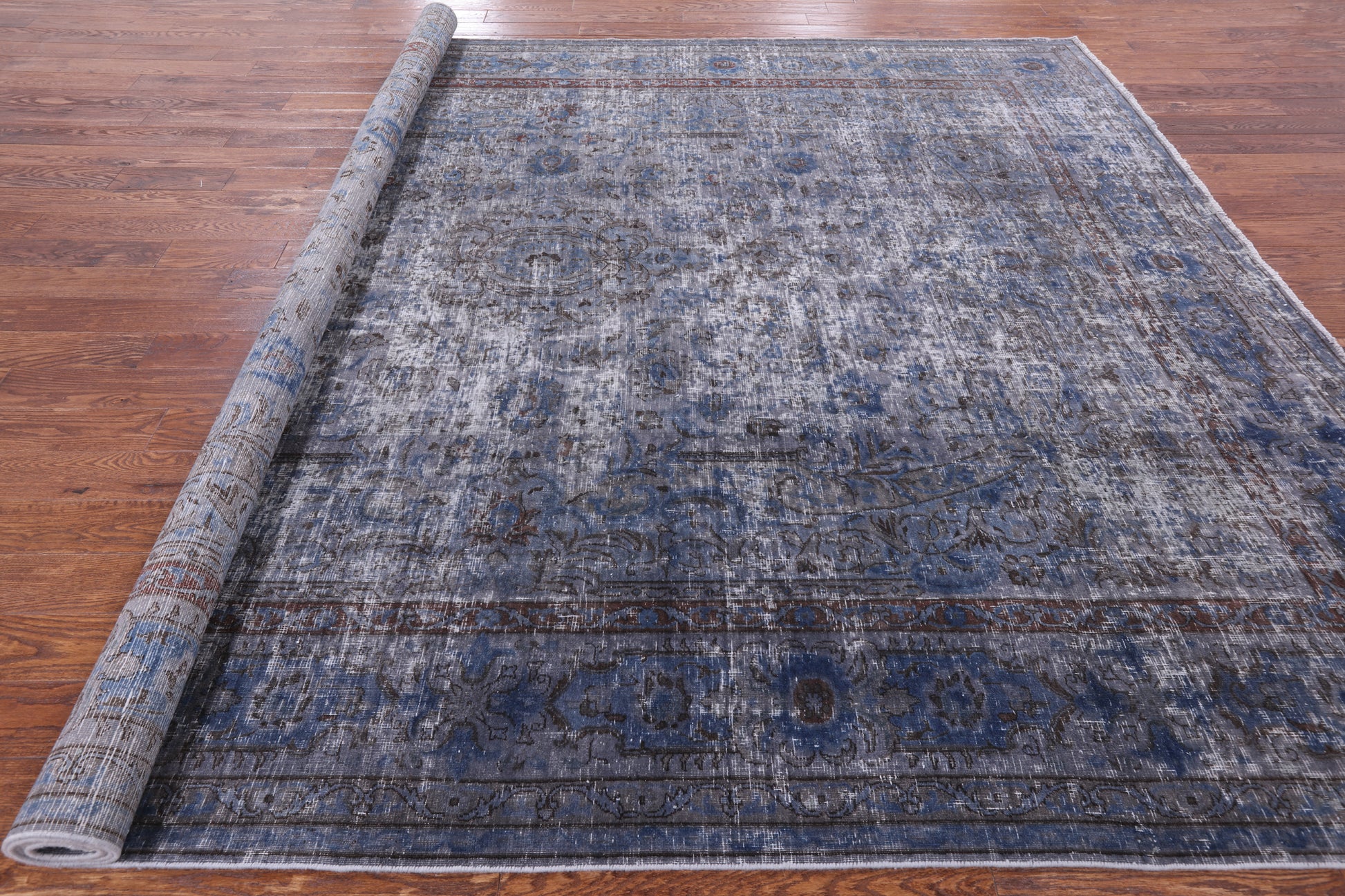 Persian Overdyed Hand Knotted Wool Area Rug - 9' 8" X 12' 7" - Golden Nile