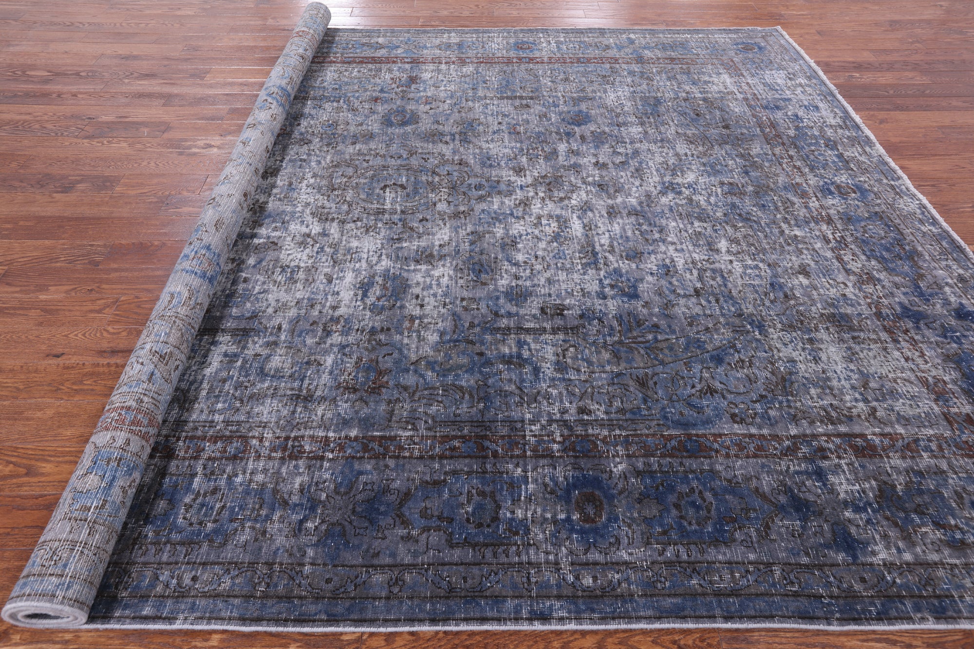 Persian Overdyed Hand Knotted Wool Area Rug - 9' 8" X 12' 7" - Golden Nile