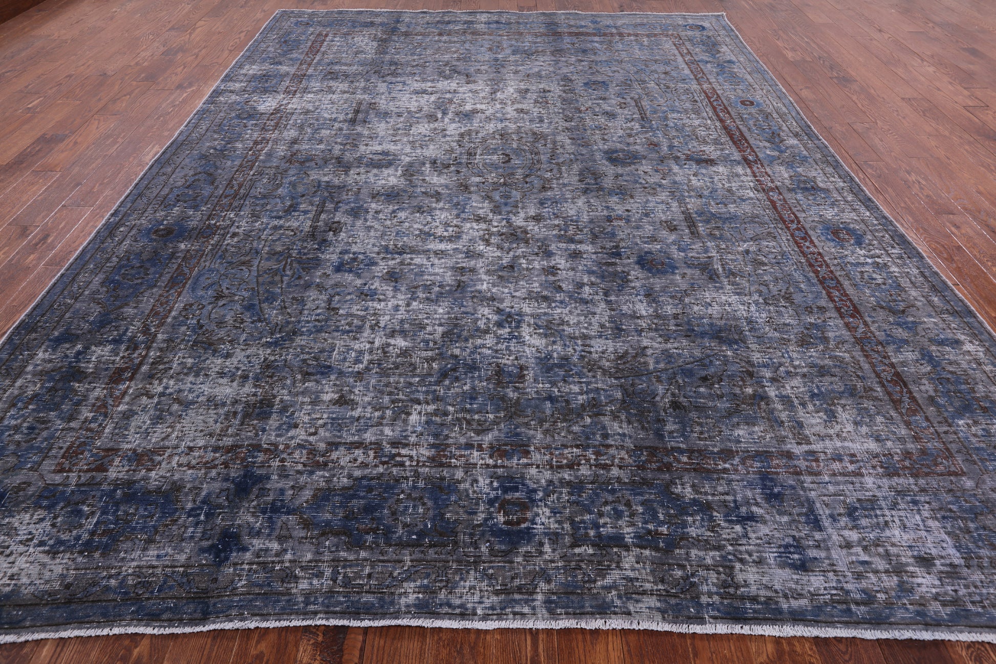 Persian Overdyed Hand Knotted Wool Area Rug - 9' 8" X 12' 7" - Golden Nile