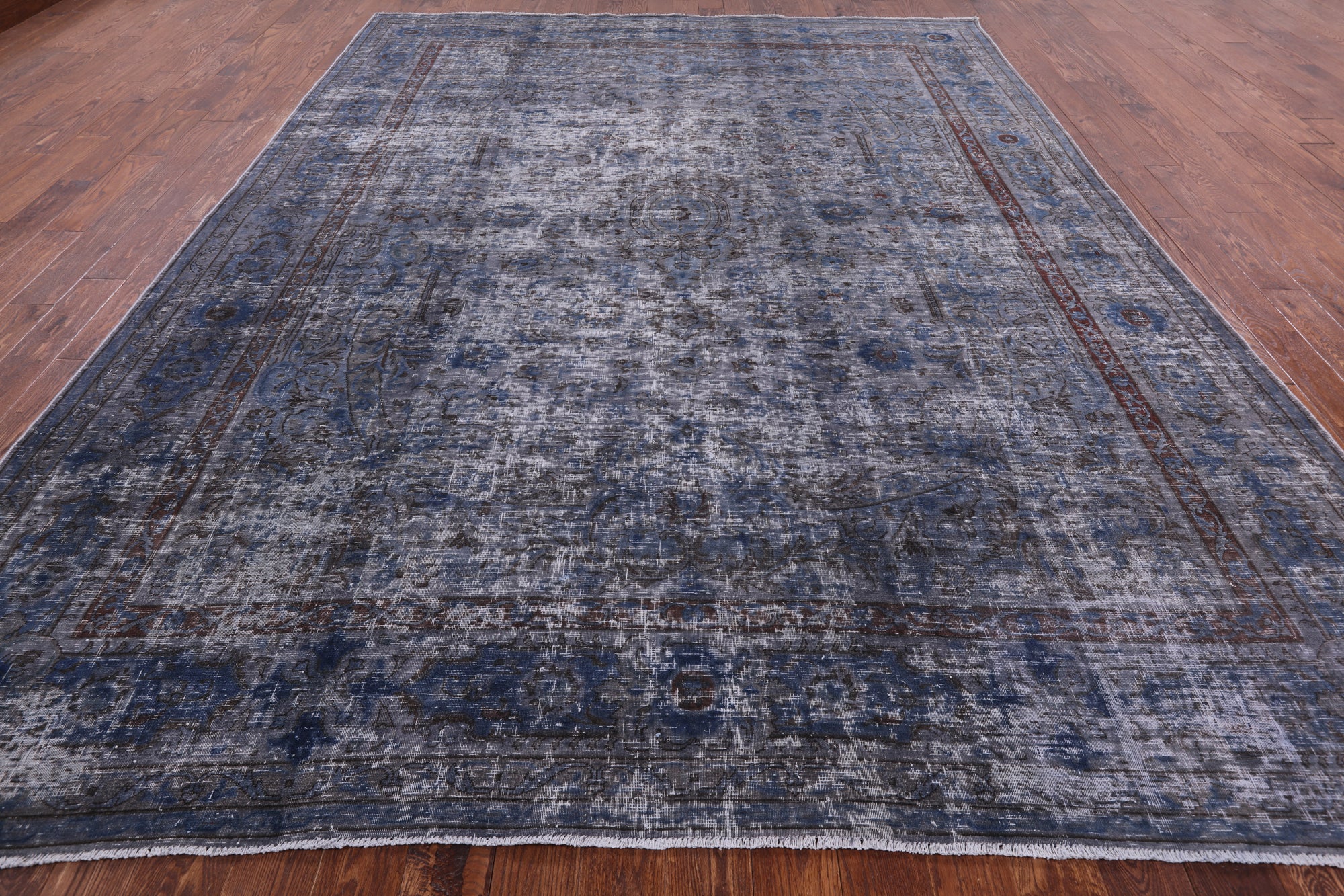 Persian Overdyed Hand Knotted Wool Area Rug - 9' 8" X 12' 7" - Golden Nile