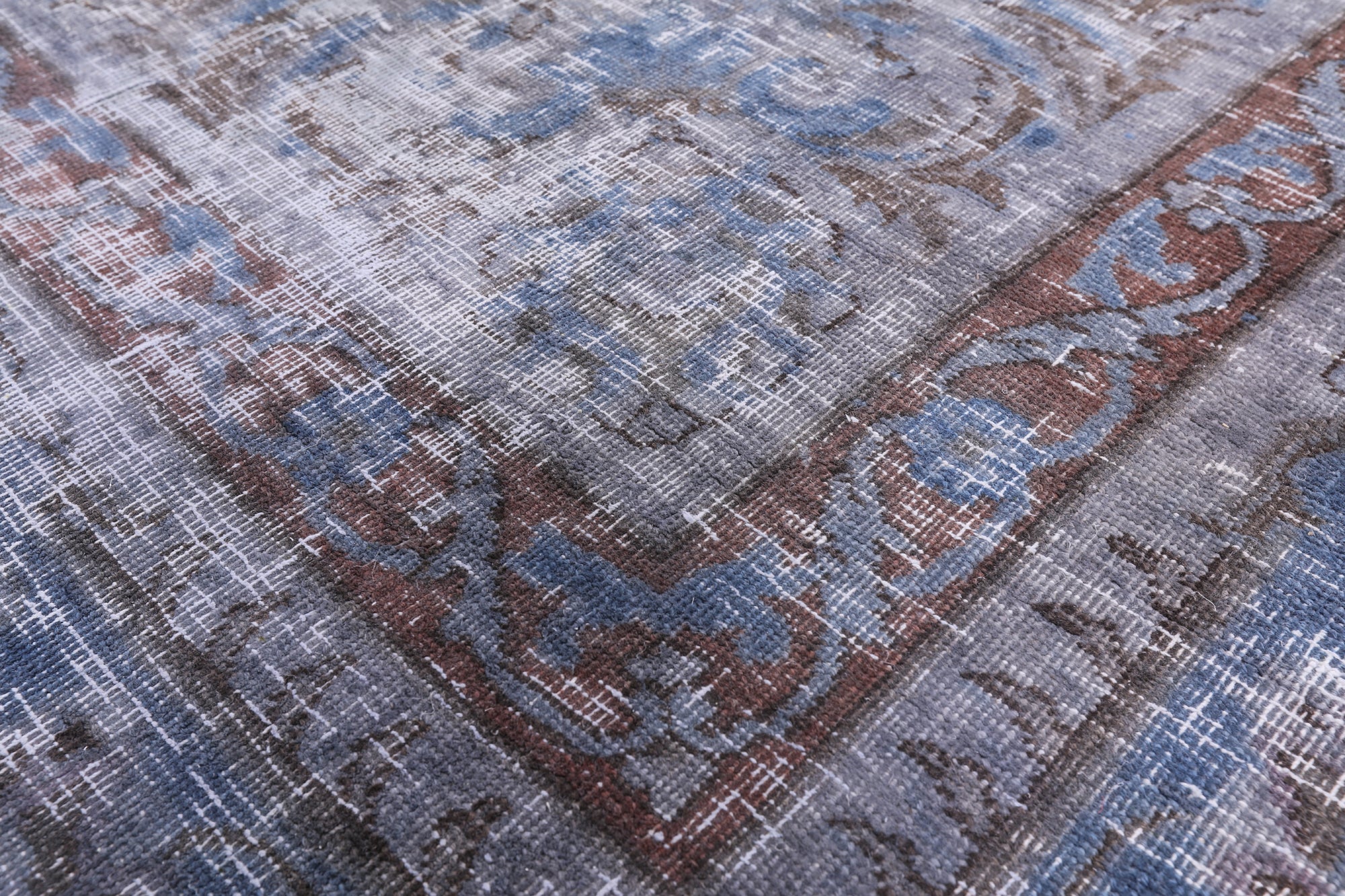 Persian Overdyed Hand Knotted Wool Area Rug - 9' 8" X 12' 7" - Golden Nile