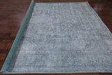 Green Persian Overdyed Hand Knotted Wool Area Rug - 9' 8" X 12' 6" - Golden Nile