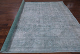Green Persian Overdyed Hand Knotted Wool Area Rug - 9' 8" X 12' 6" - Golden Nile