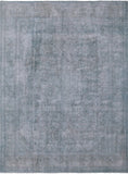 Green Persian Overdyed Hand Knotted Wool Area Rug - 9' 8" X 12' 6" - Golden Nile