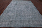 Green Persian Overdyed Hand Knotted Wool Area Rug - 9' 8" X 12' 6" - Golden Nile