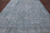Green Persian Overdyed Hand Knotted Wool Area Rug - 9' 8" X 12' 6" - Golden Nile