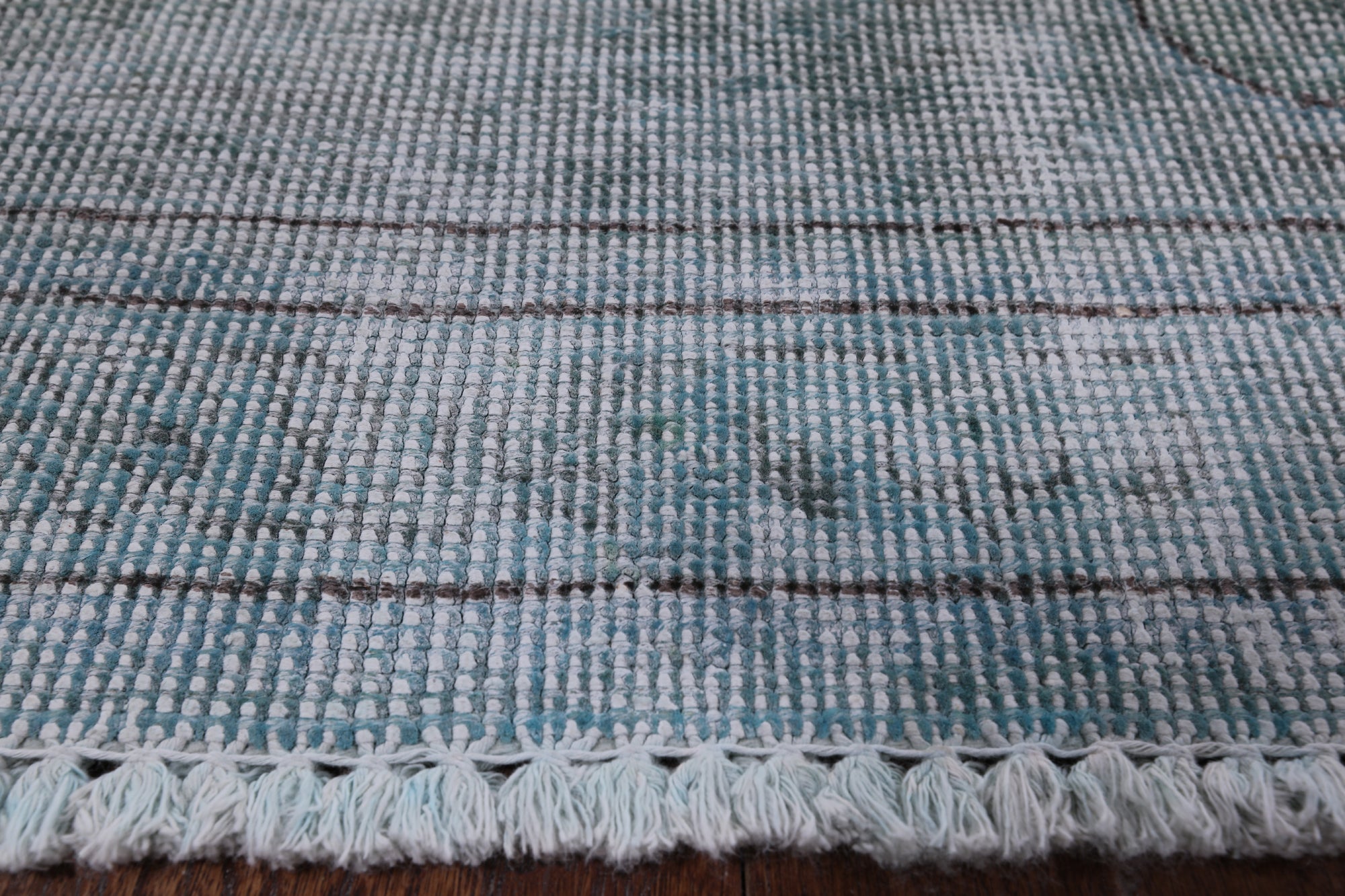 Green Persian Overdyed Hand Knotted Wool Area Rug - 9' 8" X 12' 6" - Golden Nile