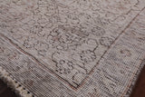 Ivory Persian Vintage White Wash Hand Knotted Wool Area Rug - 9' 9" X 12' 8" - Golden Nile