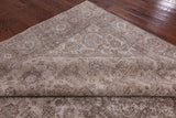 Persian Vintage White Wash Hand Knotted Wool Area Rug - 9' 2" X 12' 7" - Golden Nile