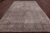 Persian Vintage White Wash Hand Knotted Wool Area Rug - 9' 2" X 12' 7" - Golden Nile