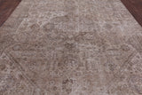 Persian Vintage White Wash Hand Knotted Wool Area Rug - 9' 2" X 12' 7" - Golden Nile