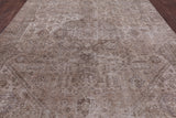 Persian Vintage White Wash Hand Knotted Wool Area Rug - 9' 2" X 12' 7" - Golden Nile