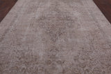 Ivory Persian Vintage White Wash Hand Knotted Wool Area Rug - 9' 1" X 12' 8" - Golden Nile