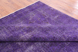 Purple Persian Overdyed Handmade Wool Area Rug - 9' 10" X 12' 9" - Golden Nile