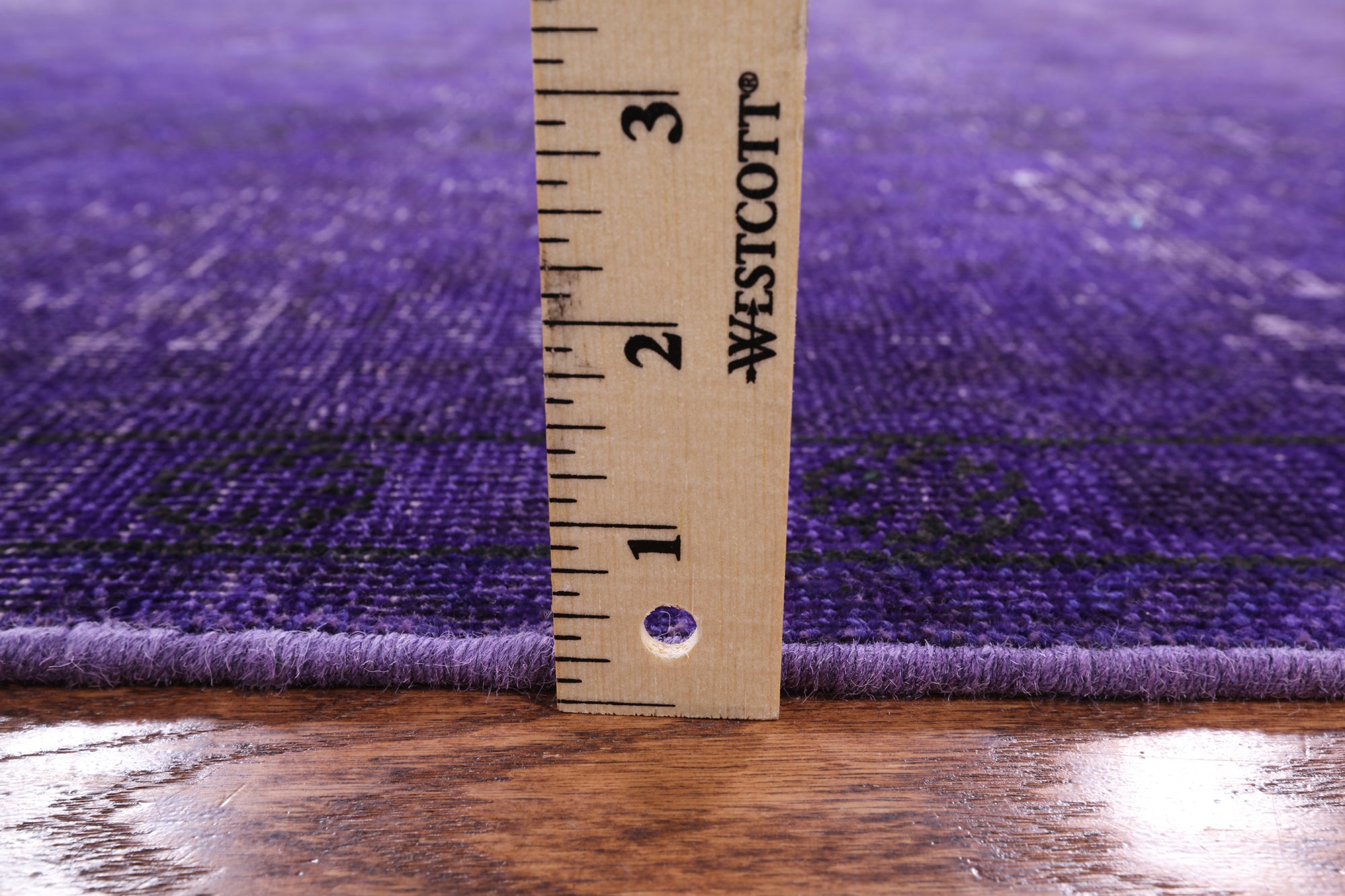 Purple Persian Overdyed Handmade Wool Area Rug - 9' 10" X 12' 9" - Golden Nile