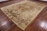 Persian Overdyed Hand Knotted Wool Area Rug - 9' 10" X 12' 1" - Golden Nile