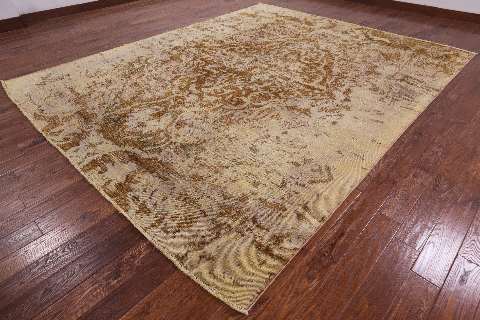 Persian Overdyed Hand Knotted Wool Area Rug - 9' 10" X 12' 1" - Golden Nile