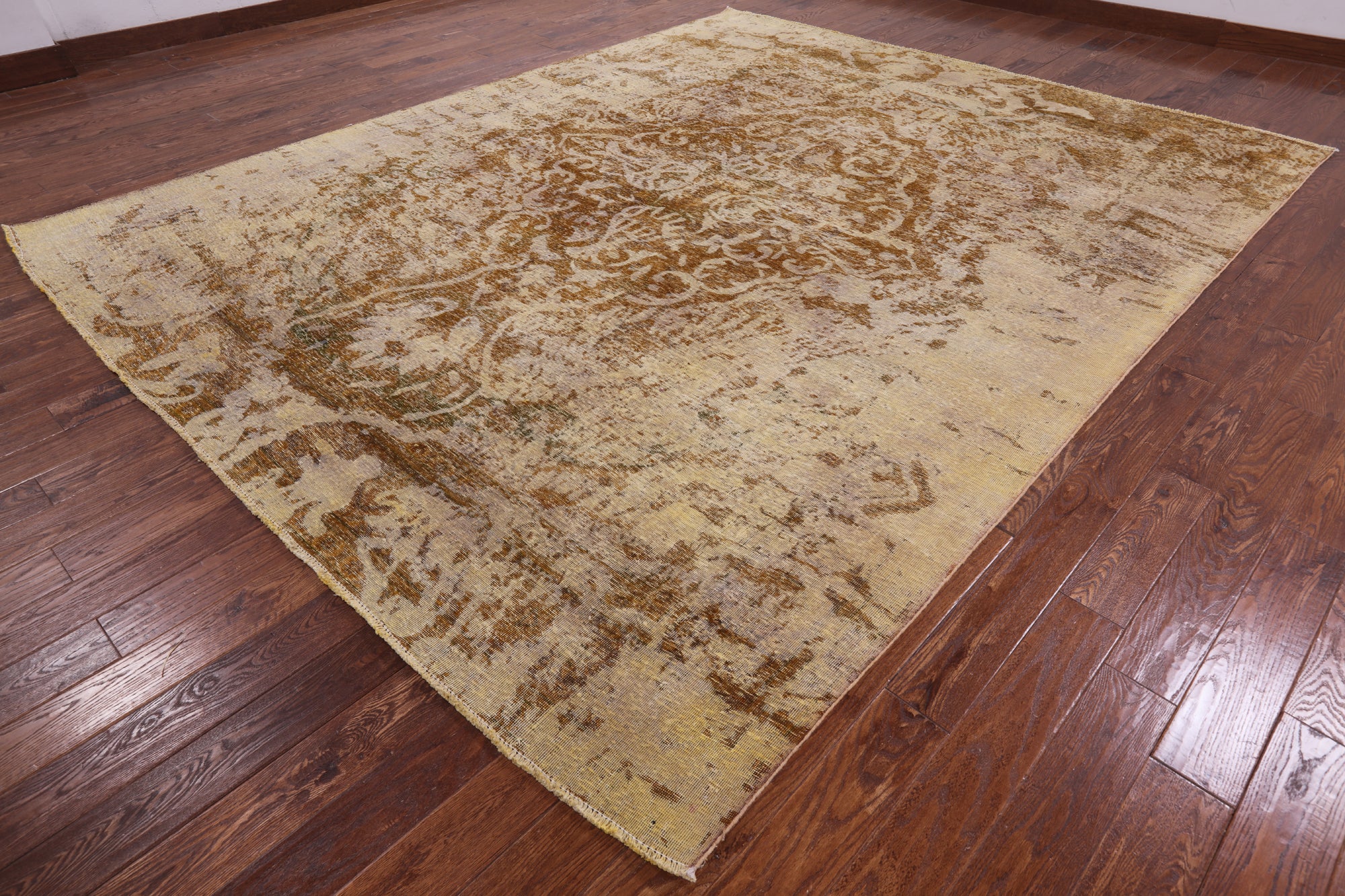 Persian Overdyed Hand Knotted Wool Area Rug - 9' 10" X 12' 1" - Golden Nile