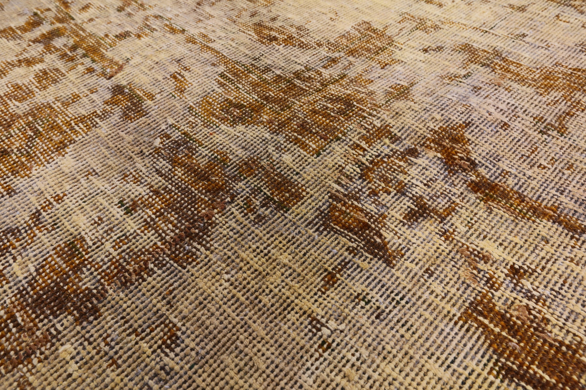 Persian Overdyed Hand Knotted Wool Area Rug - 9' 10" X 12' 1" - Golden Nile