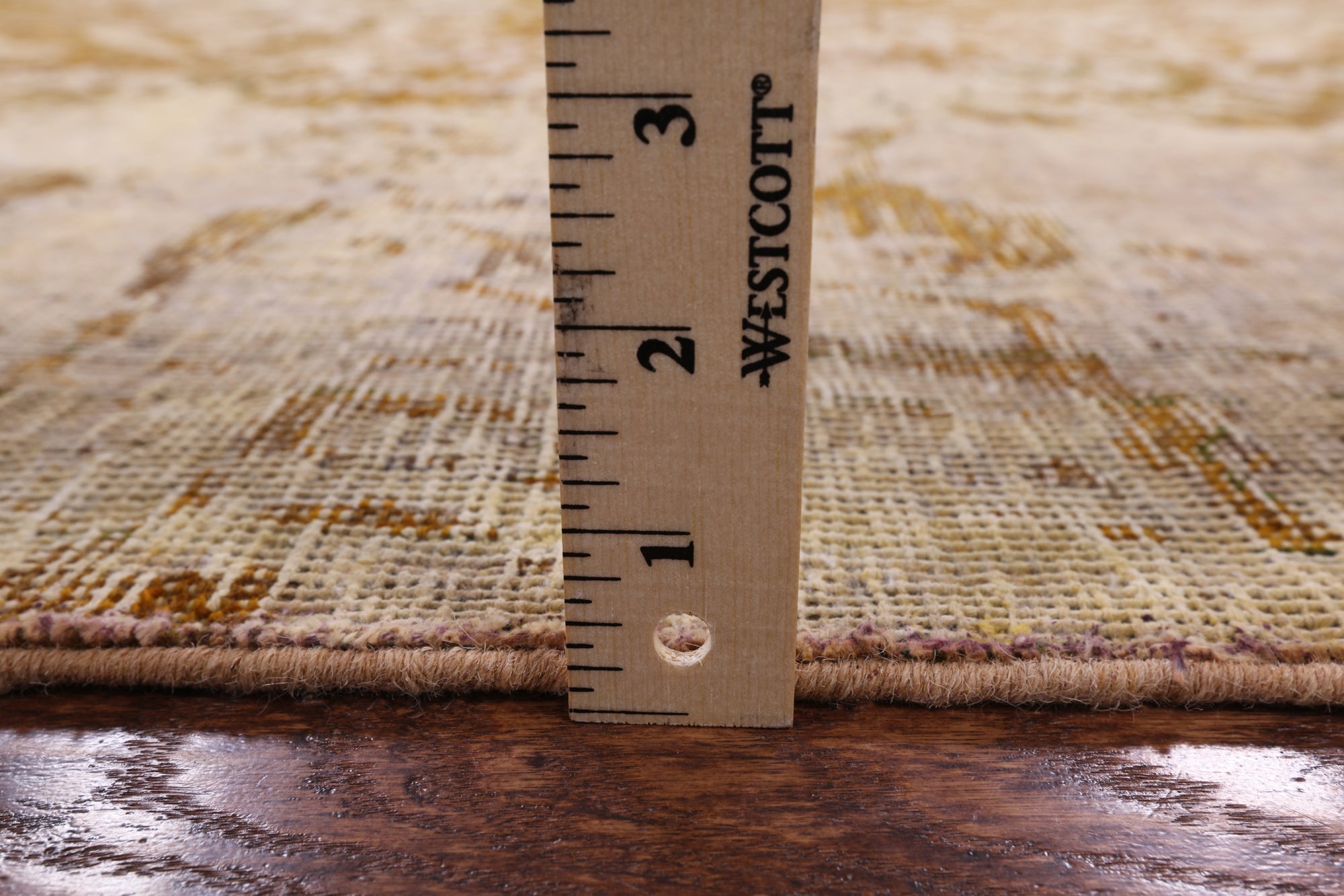 Persian Overdyed Hand Knotted Wool Area Rug - 9' 10" X 12' 1" - Golden Nile