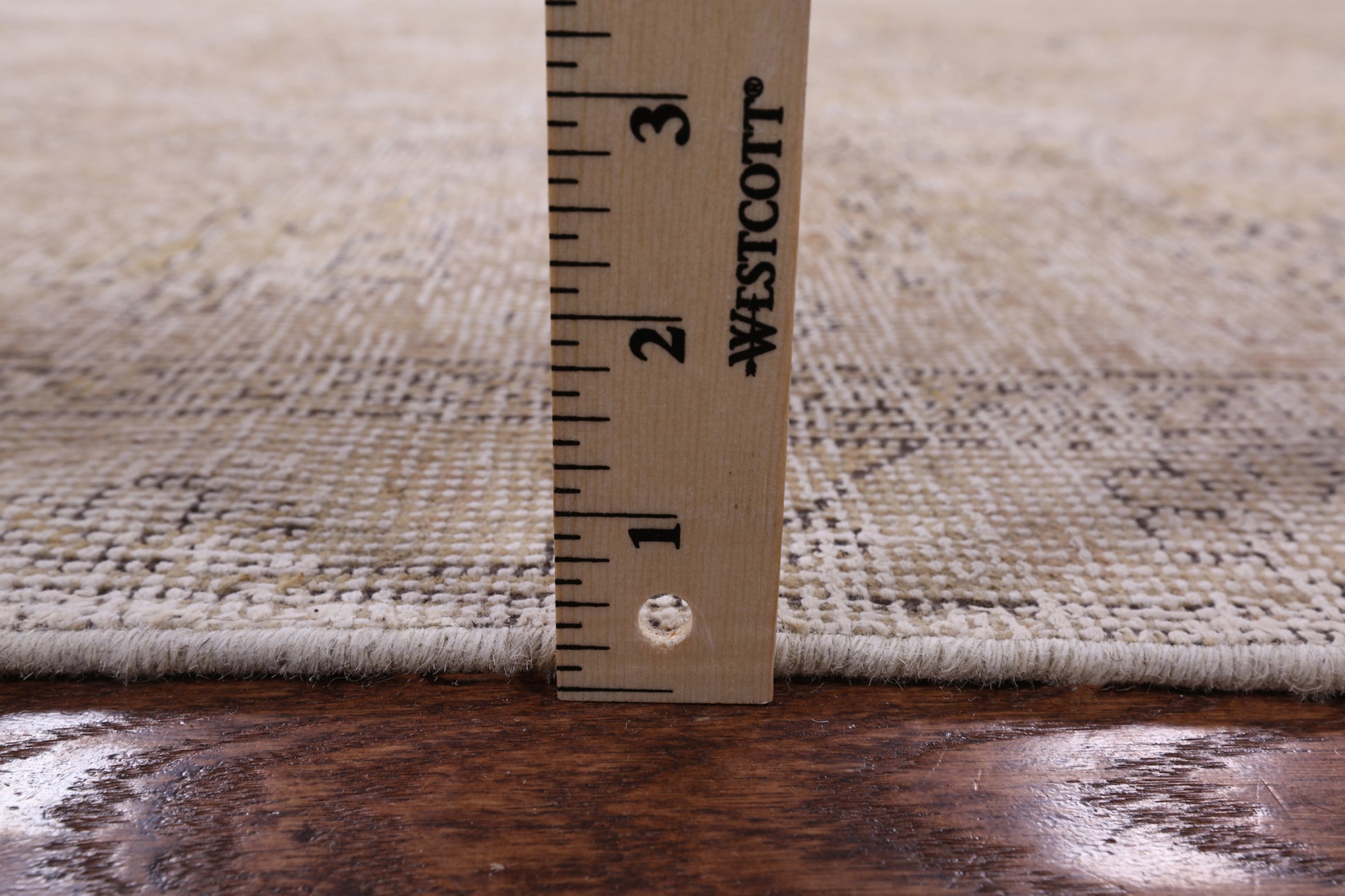 Persian Vintage White Wash Hand Knotted Wool Area Rug - 9' 10" X 13' 3" - Golden Nile