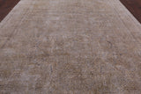 Persian Vintage White Wash Hand Knotted Wool Area Rug - 9' 10" X 13' 3" - Golden Nile