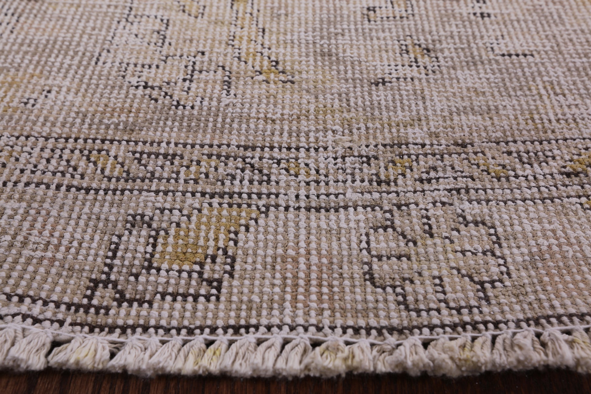 Persian Vintage White Wash Hand Knotted Wool Area Rug - 9' 10" X 13' 3" - Golden Nile