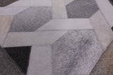 Natural Cowhide Hand Stitched Patchwork Rug - 6' 0" X 9' 0" - Golden Nile