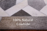 Natural Cowhide Hand Stitched Patchwork Rug - 6' 0" X 9' 0" - Golden Nile