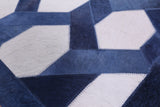 Natural Cowhide Hand Stitched Runner Rug - 4' 0" X 10' 0" - Golden Nile