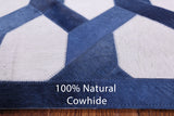 Natural Cowhide Hand Stitched Runner Rug - 4' 0" X 10' 0" - Golden Nile