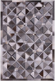 Natural Cowhide Hand Stitched Patchwork Rug - 4' 0" X 6' 0" - Golden Nile