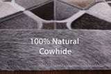 Natural Cowhide Hand Stitched Patchwork Rug - 8' X 10' - Golden Nile