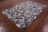 Natural Cowhide Hand Stitched Patchwork Rug - 6' 0" X 9' 0" - Golden Nile
