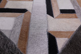 Natural Cowhide Hand Stitched Runner Rug - 2' 6" X 10' - Golden Nile