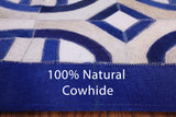 Natural Cowhide Hand Stitched Patchwork Rug - 5' 0" X 8' 0" - Golden Nile