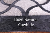 Square Natural Cowhide Hand Stitched Patchwork Rug - 8' 0" X 8' 0" - Golden Nile