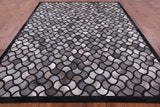 Natural Cowhide Hand Stitched Patchwork Rug - 8' 0" X 10' 0" - Golden Nile