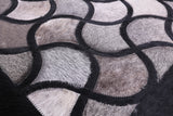 Natural Cowhide Hand Stitched Patchwork Rug - 8' 0" X 10' 0" - Golden Nile