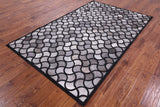 Natural Cowhide Hand Stitched Patchwork Rug - 5' 0" X 8' 0" - Golden Nile