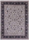 Persian Nain Hand Knotted Wool & Silk Area Rug - 9' 1" X 12' 1" - Golden Nile