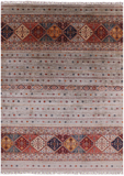 Khorjin Persian Gabbeh Handmade Wool Rug - 8' 2" X 11' 2" - Golden Nile