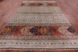 Khorjin Persian Gabbeh Handmade Wool Rug - 8' 2" X 11' 2" - Golden Nile
